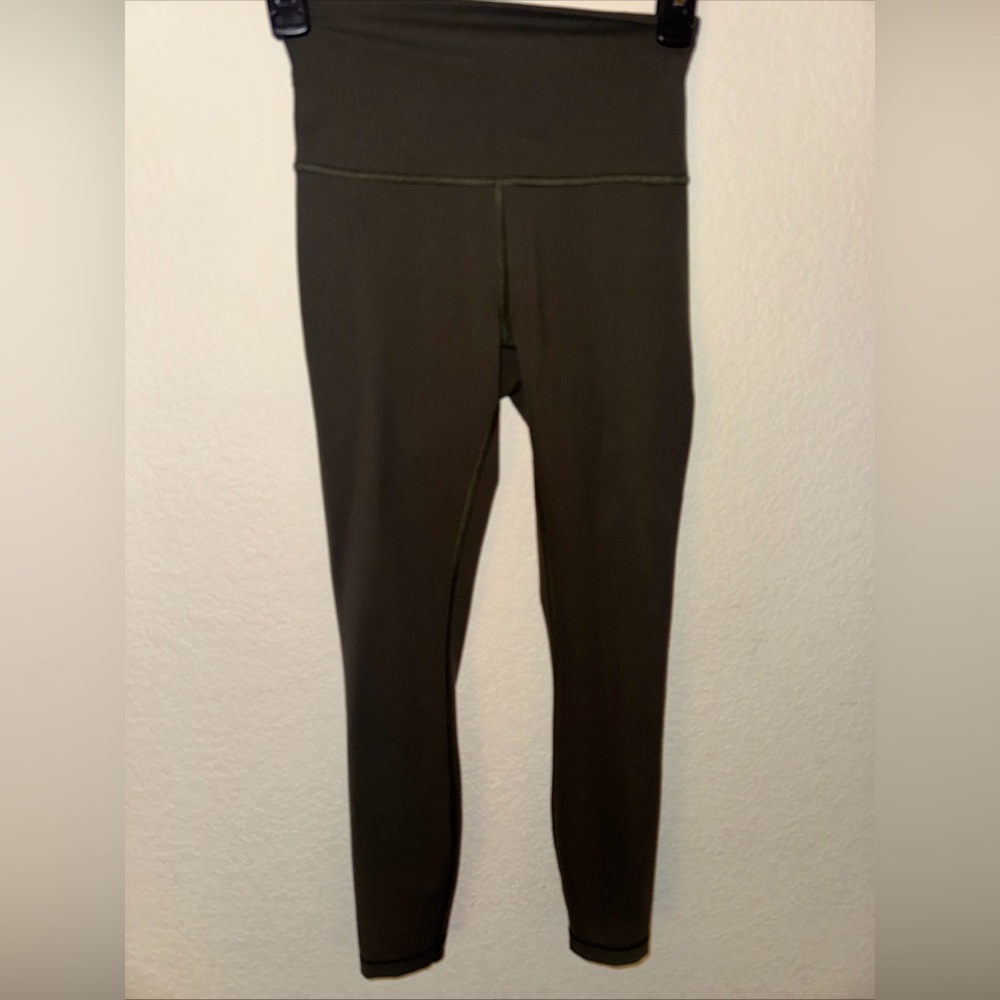 Lululemon High-Rise Tight Ankle Dark Olive Green-sz 4